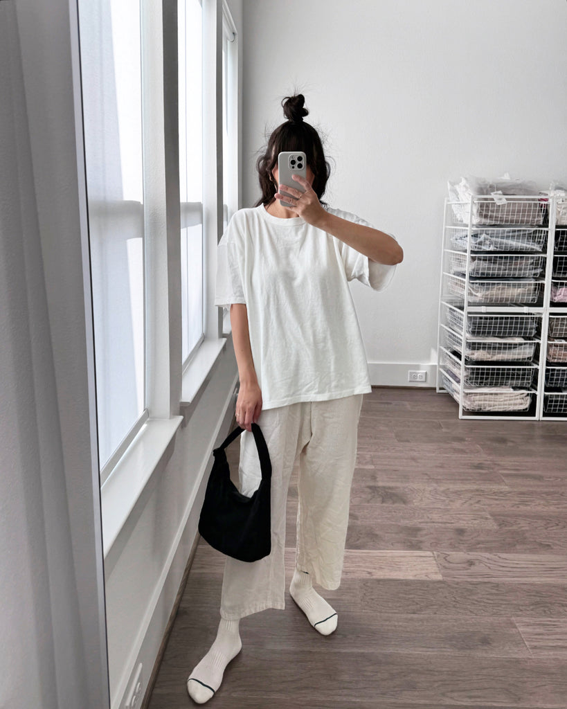 Vernon Oversized Tee, Washed White