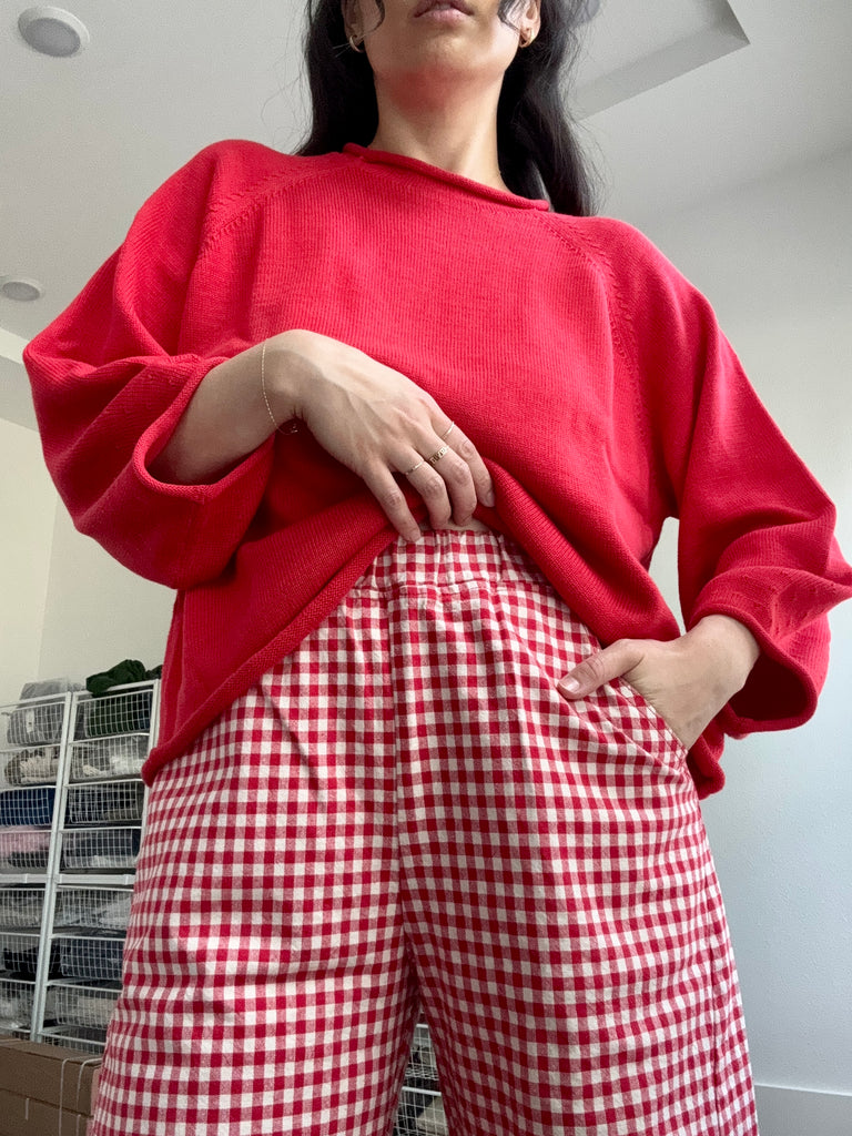 Arc Pants, Black Gingham