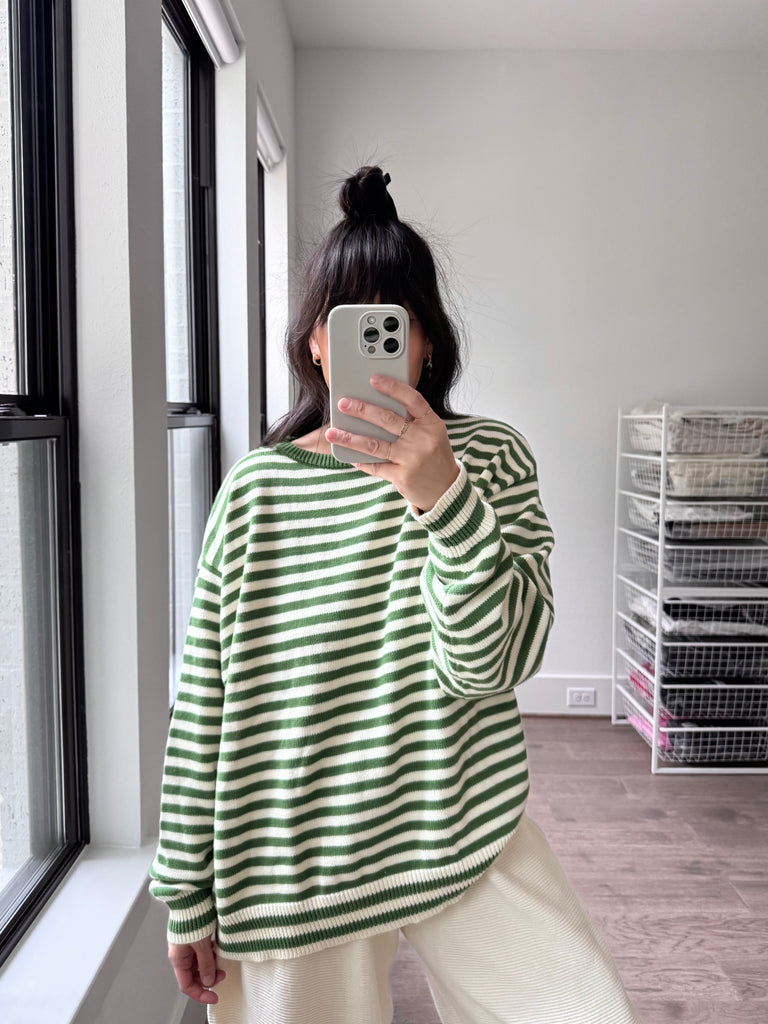 Green Stripe "I Can't Believe It's Not Vintage"