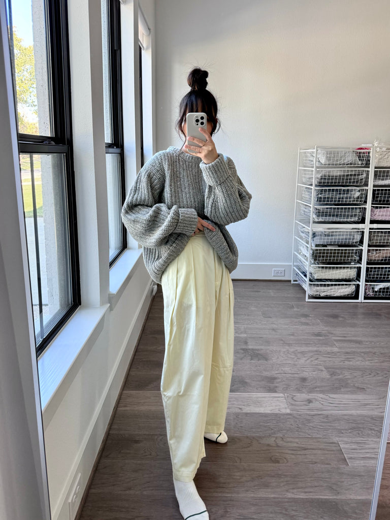 Chunky Lowe Pullover, Marled Strawberry