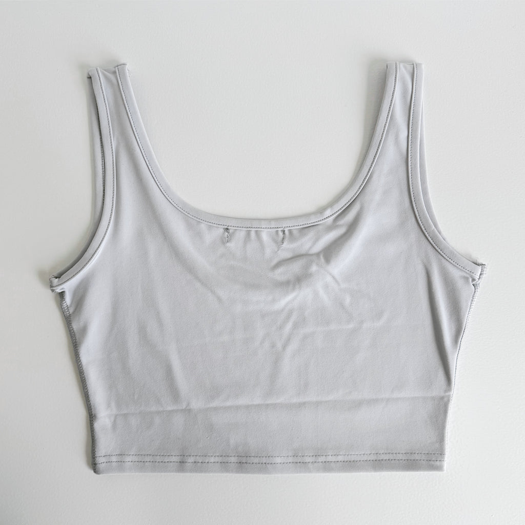 Riley Cropped Tank, Cloud