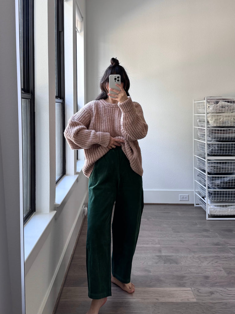 Chunky Lowe Pullover, Marled Strawberry