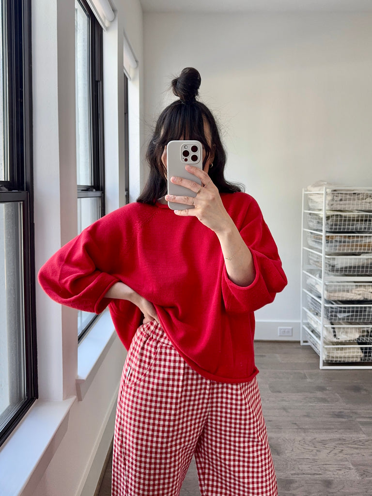 Arc Pants, Black Gingham