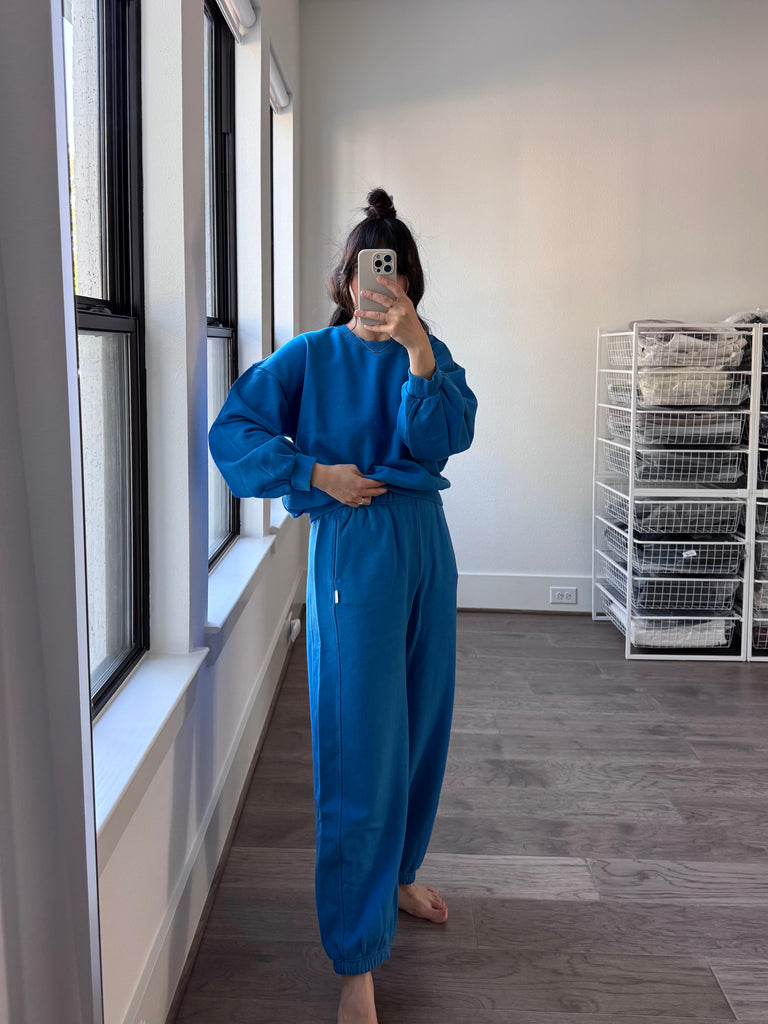 French Terry Core Sweatshirt, Lagoon