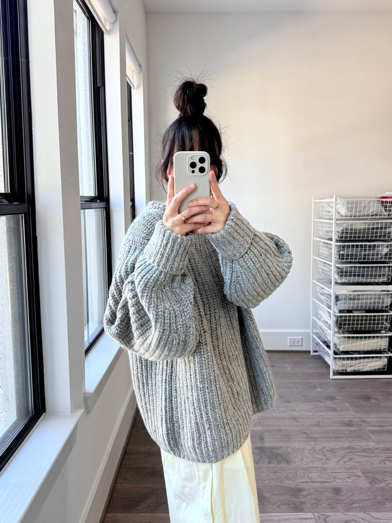 Chunky Lowe Pullover, Marled Strawberry