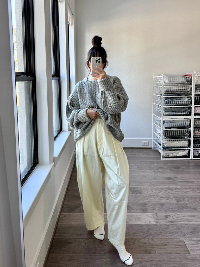 Chunky Lowe Pullover, Marled Strawberry