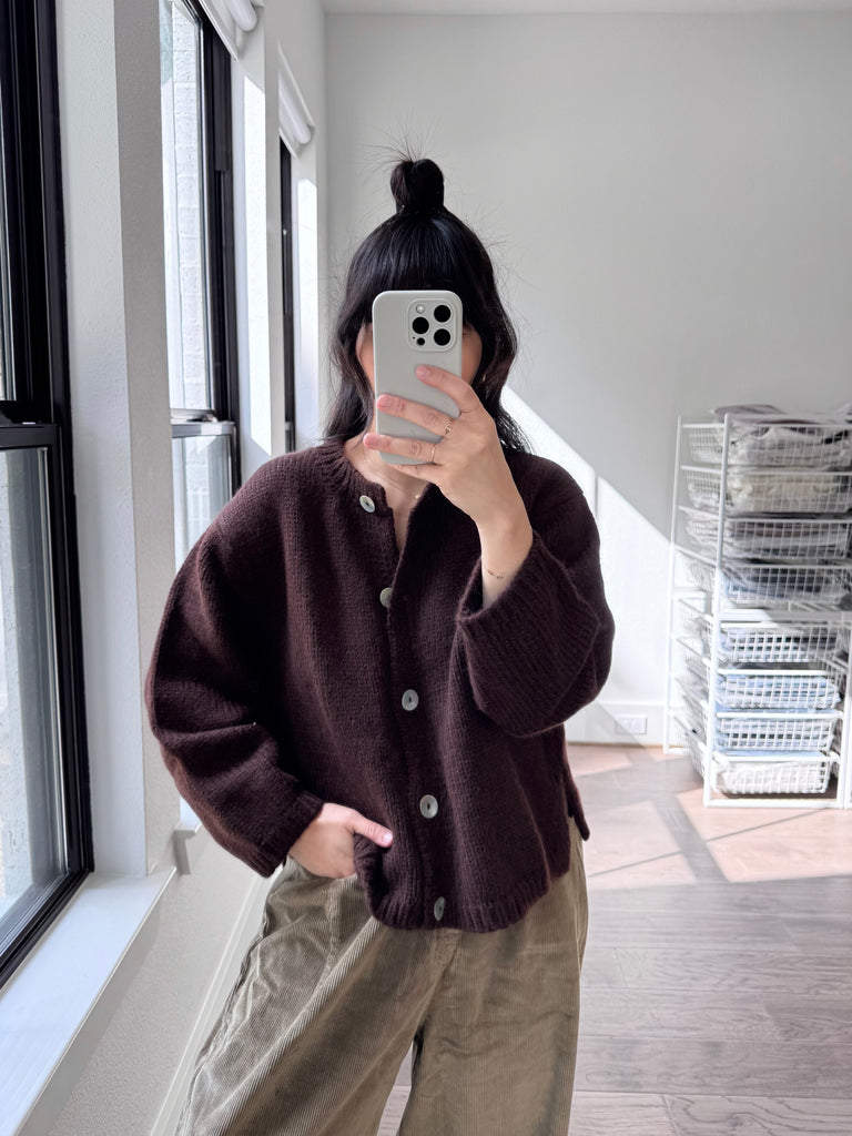 Corduroy Baggy Pants, Sage