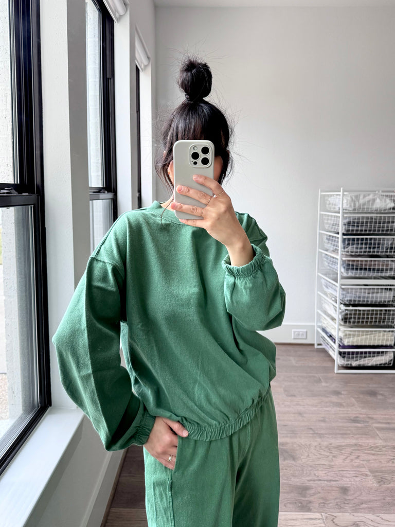 Daisy Long Sleeve Top, Marine Navy