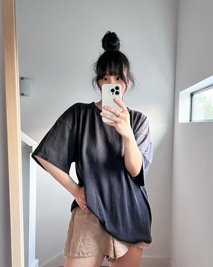 Vernon Oversized Tee, Black