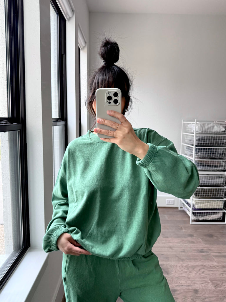 Daisy Long Sleeve Top, Marine Navy