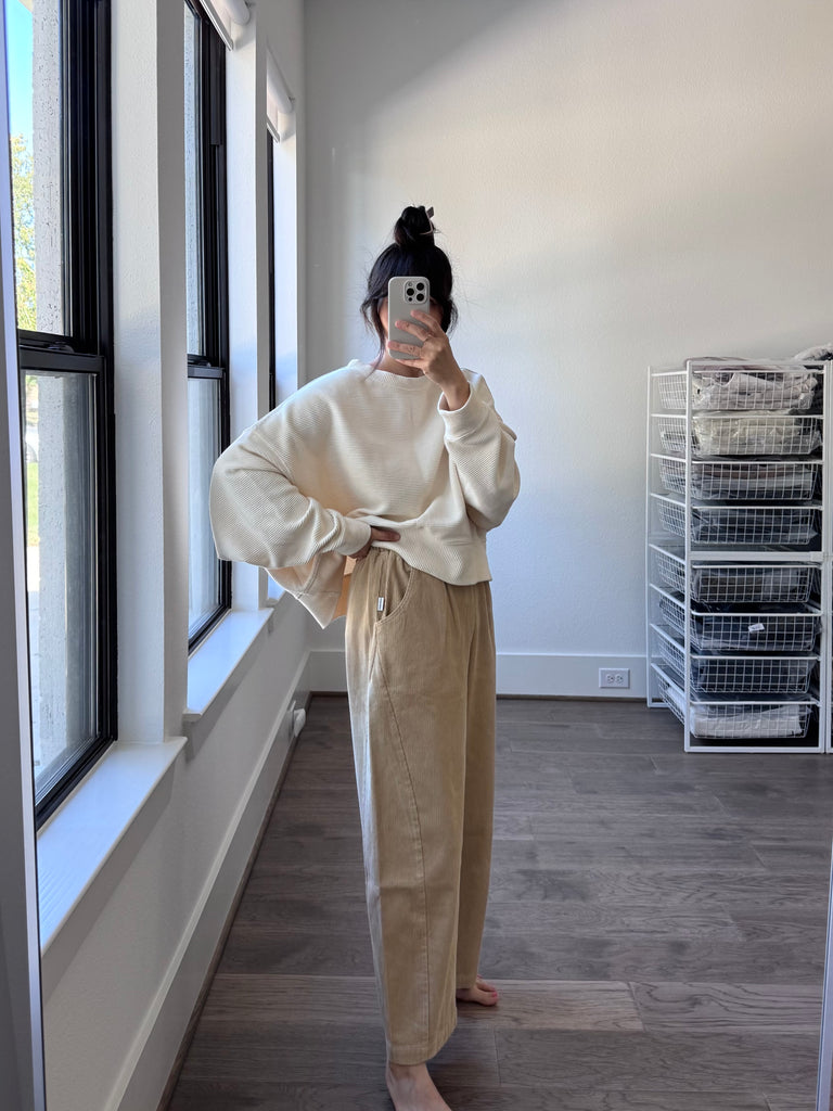 Corduroy Arc Pants, Khaki