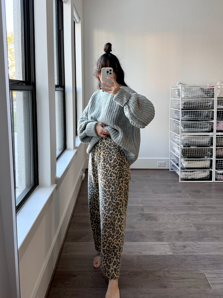 Chunky Lowe Pullover, Marled Strawberry