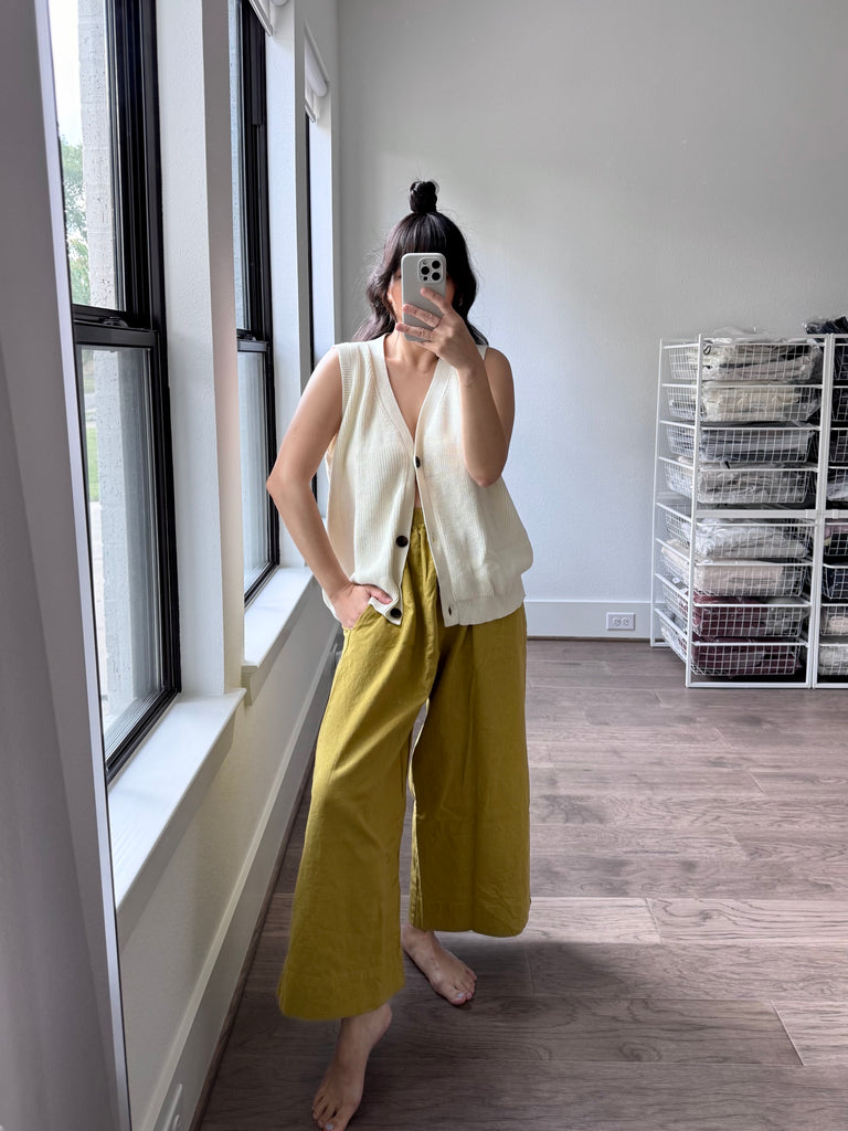 Arthur Knit Vest, Cream