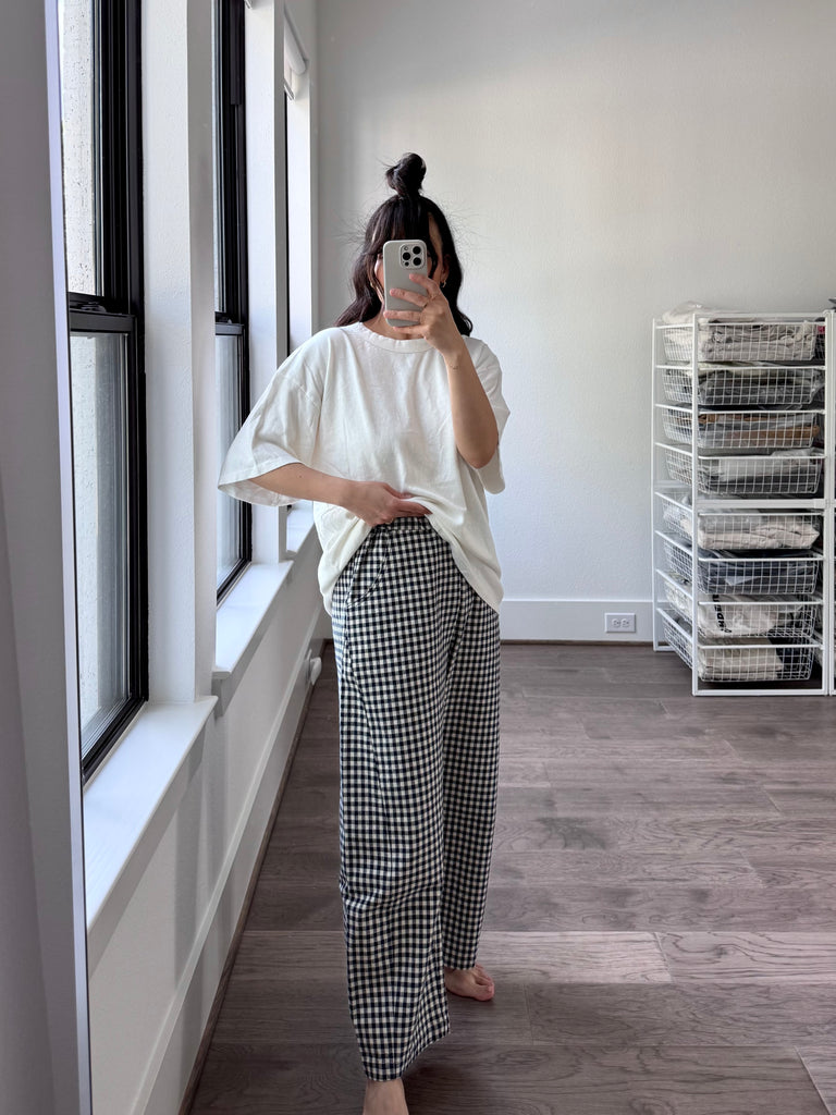 Arc Pants, Blue Gingham