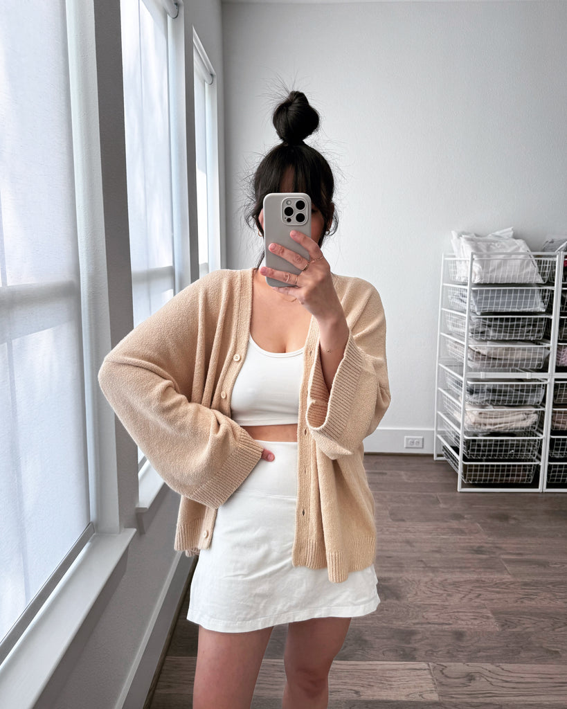 The Knit Cardigan, Cream