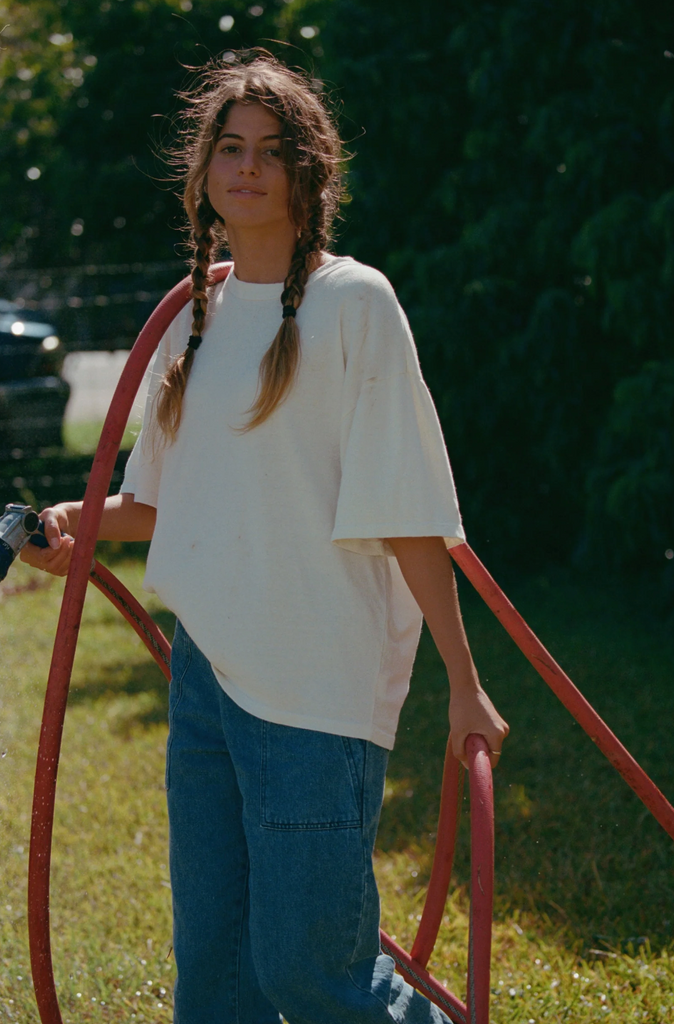 Vernon Oversized Tee, Navy