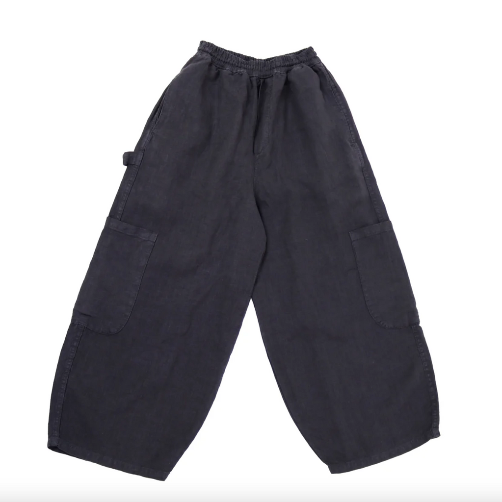 FDA Chef Pant, Black Sesame Linen