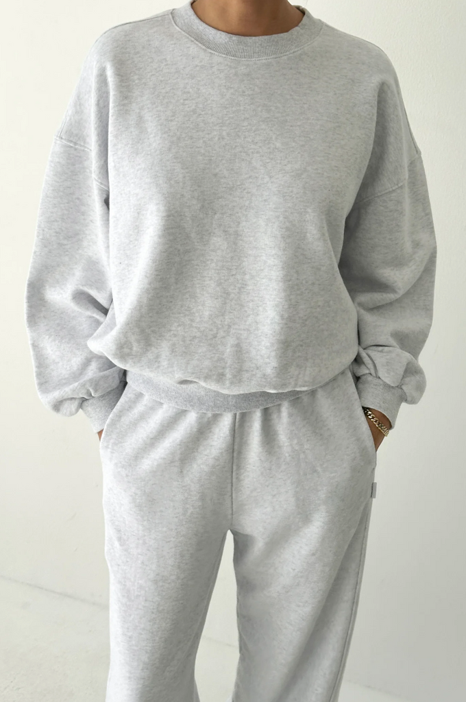 French Terry Core Sweatshirt, Icy Grey