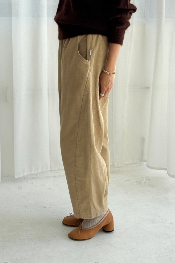 Corduroy Arc Pants, Khaki
