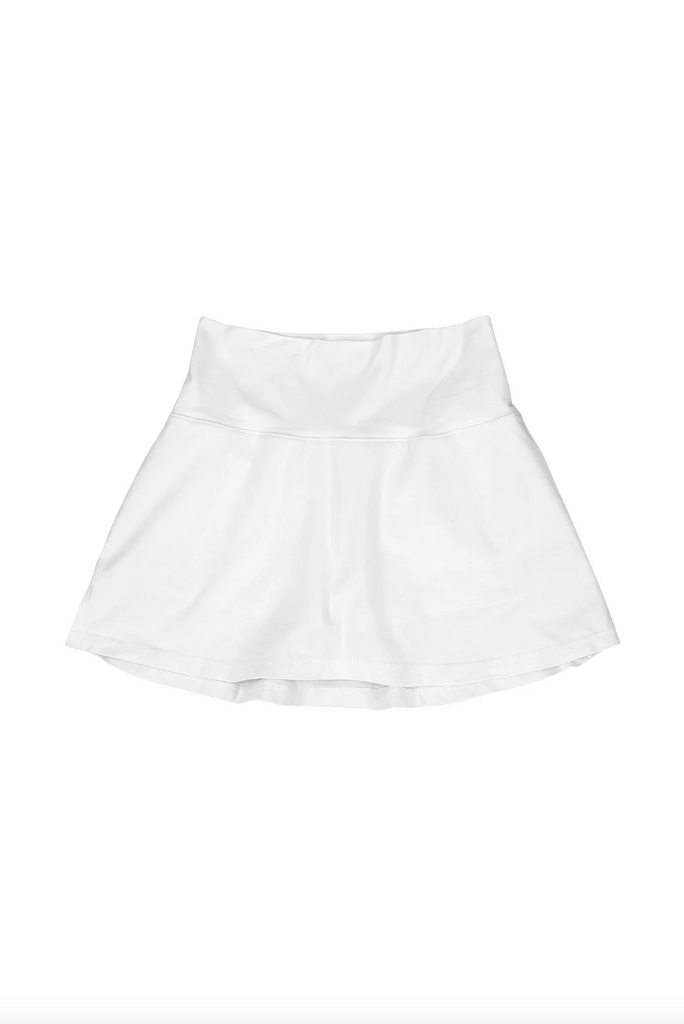 Court Skort, Washed White