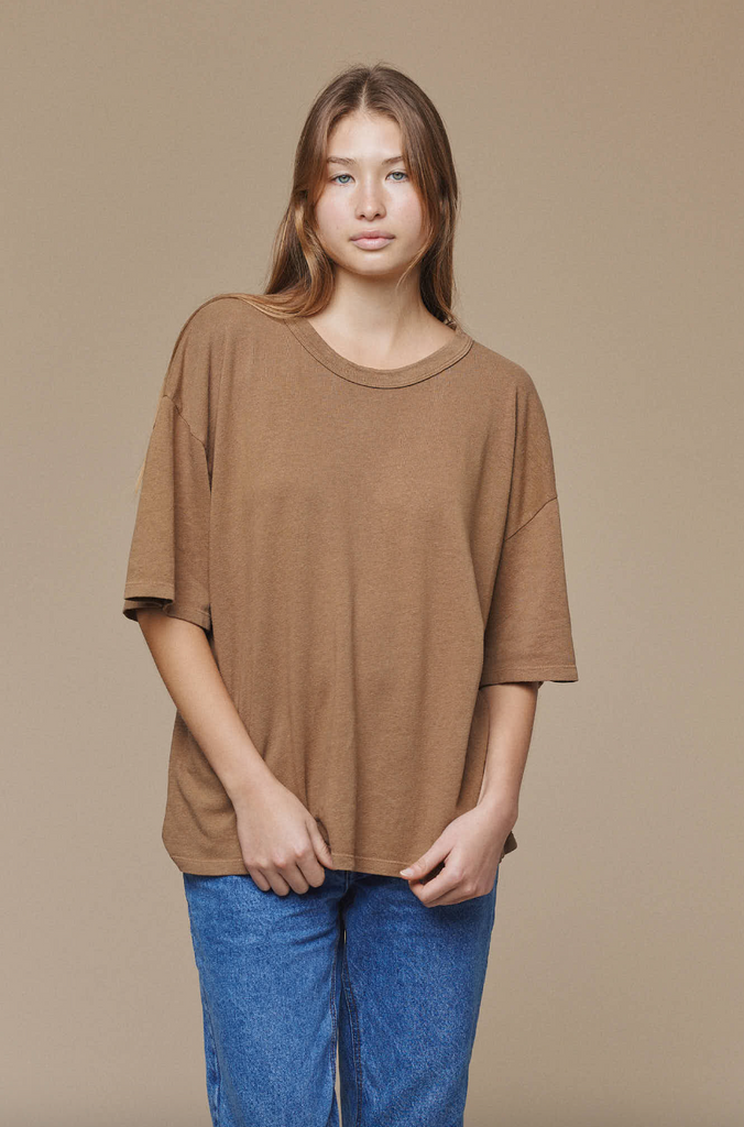 Vernon Oversized Tee, Coyote