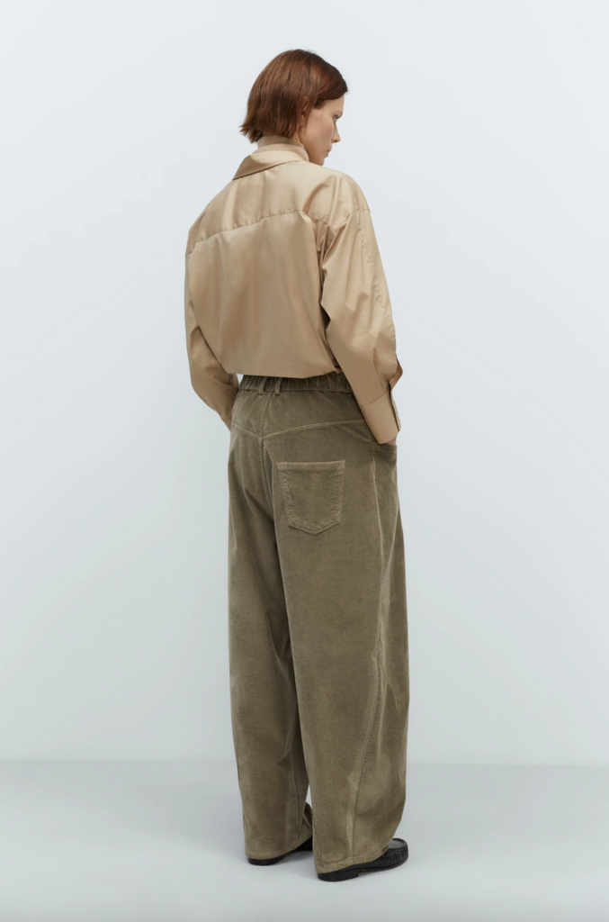 Corduroy Baggy Pants, Sage
