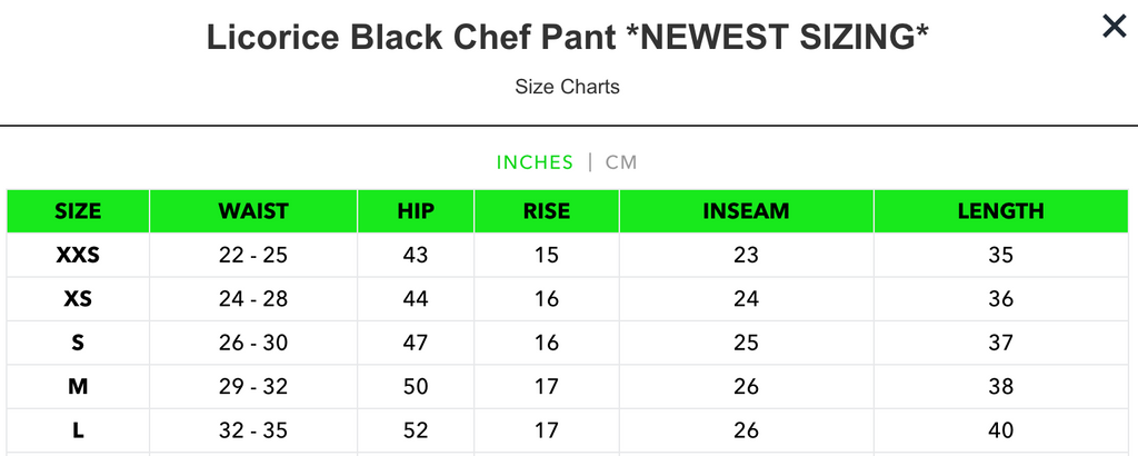 Chef Pant, Licorice