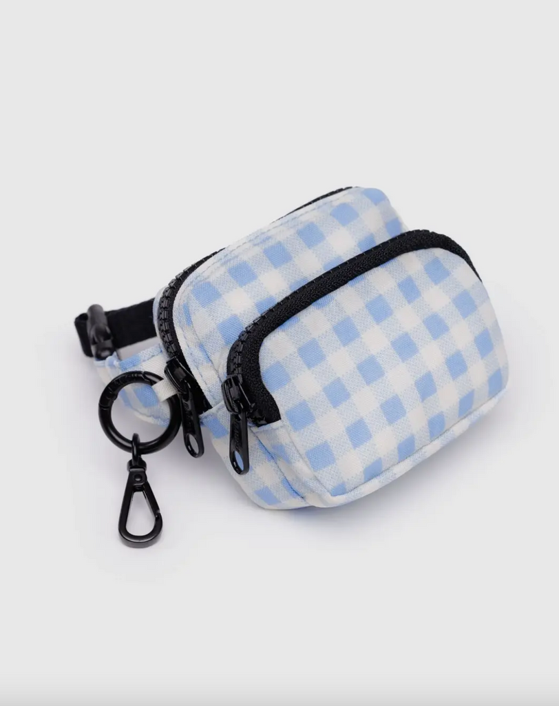 Fanny Pack Charm, Blue Gingham