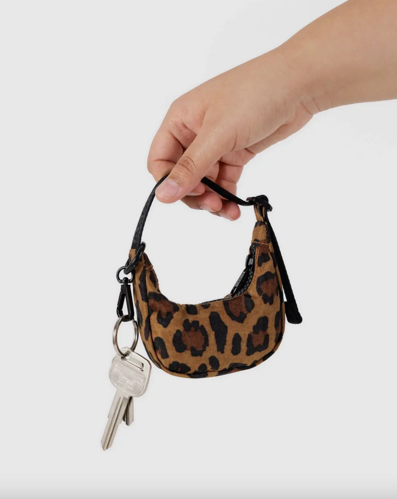 Crescent Bag Charm, Leopard