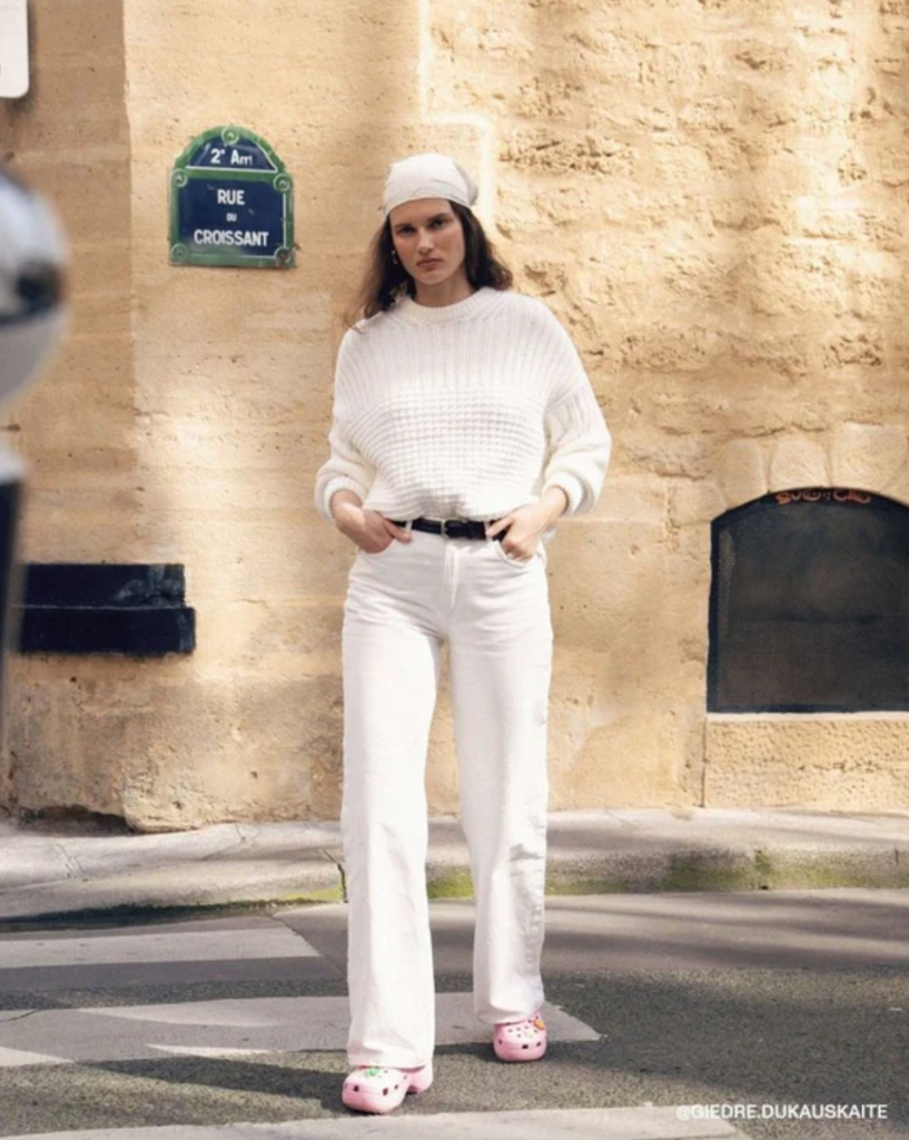 Delčia Cotton Sweater, Off White