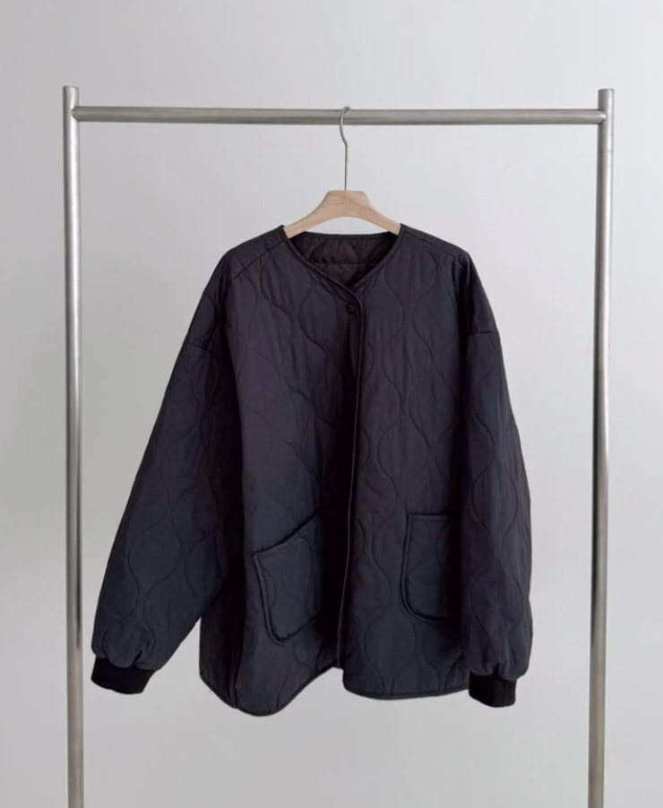 Hazel Quilt Jacket, Darkest Navy