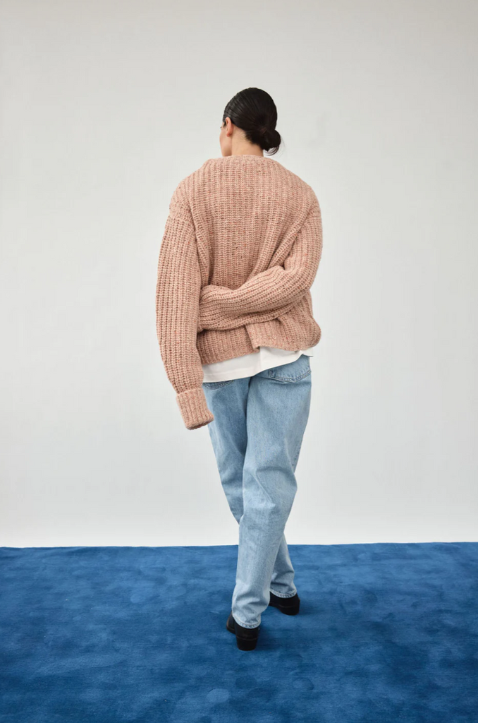 Chunky Lowe Pullover, Marled Strawberry